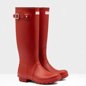 Red Hunter Boots